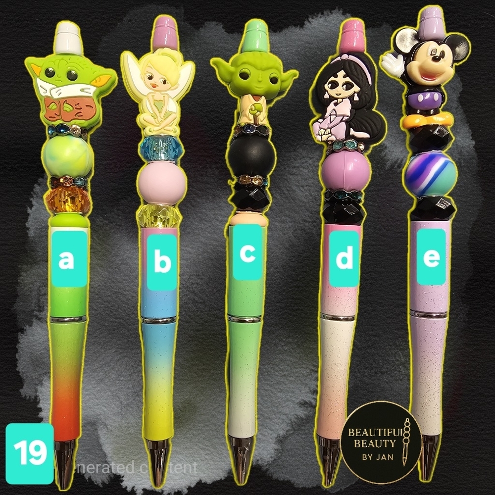 Character-Themed Pens - Multicolor